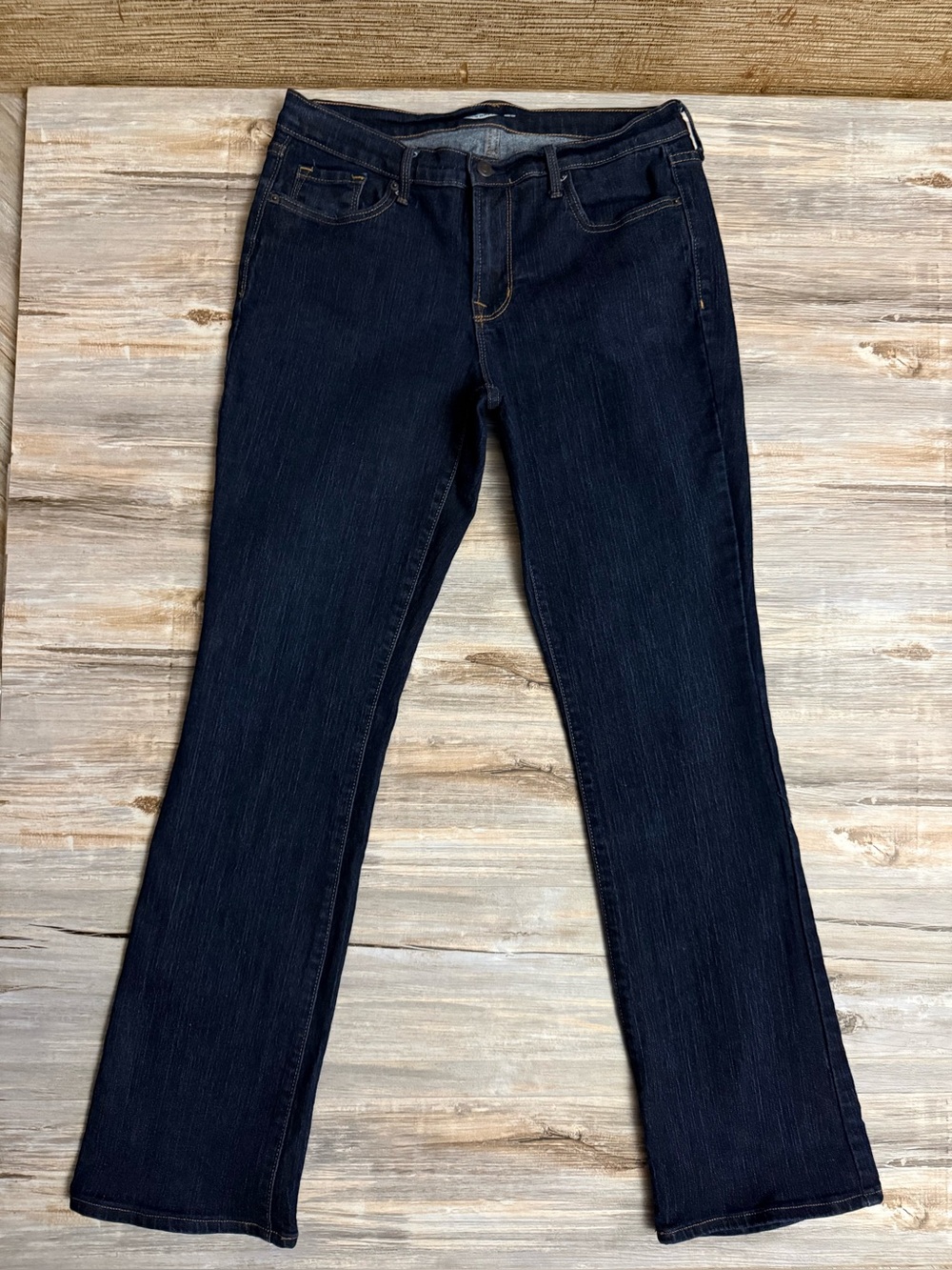 Old Navy Jeans Women’s Size 8 Bootcut Denim Blue Solid 5-Pocket Stretch